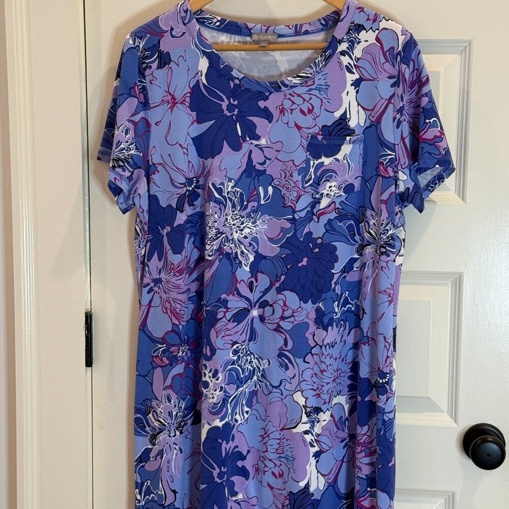 Easy Talbots Knit T-shirt Dress  - XL